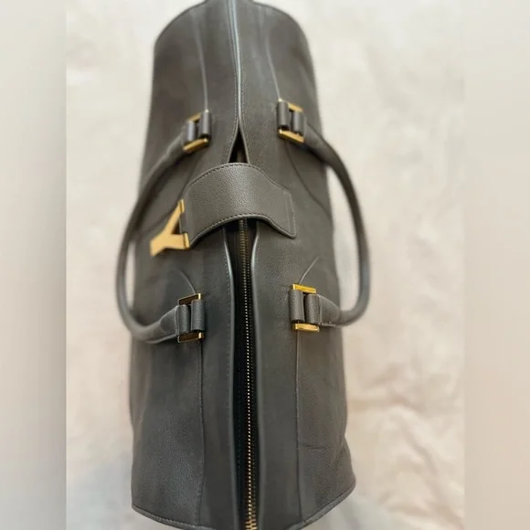 Yves Saint Laurent YSL Cabas Hand Bag Leather Authentic - Picture 10 of 14